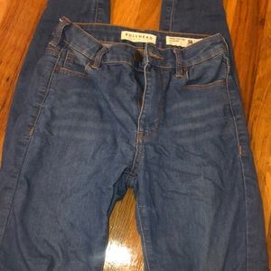 Super highrise skinny blue jeans Pacsun Bullhead